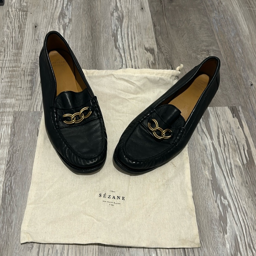 Sézane Black loafers